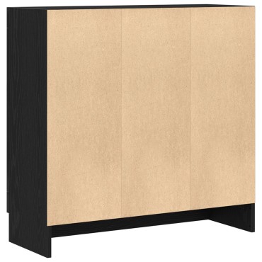 vidaXL Βιβλιοθήκη Μαύρη Δρυς 82,5x30,5x80cm σε Επεξεργασμένο Ξύλο 1 τεμ.