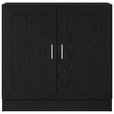 vidaXL Βιβλιοθήκη Μαύρη Δρυς 82,5x30,5x80cm σε Επεξεργασμένο Ξύλο 1 τεμ.