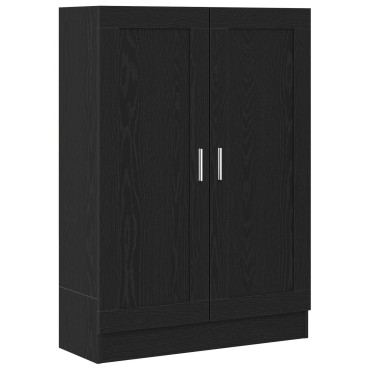 vidaXL Βιβλιοθήκη Μαύρη Δρυς 82,5x30,5x115cm από Επεξεργασμένο Ξύλο 1 τεμ.