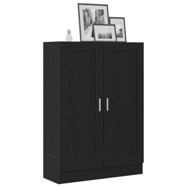 vidaXL Βιβλιοθήκη Μαύρη Δρυς 82,5x30,5x115cm από Επεξεργασμένο Ξύλο 1 τεμ.