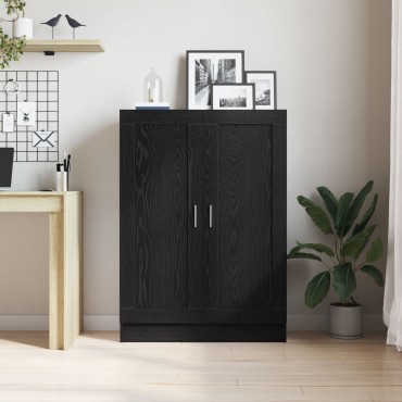 vidaXL Βιβλιοθήκη Μαύρη Δρυς 82,5x30,5x115cm από Επεξεργασμένο Ξύλο 1 τεμ.
