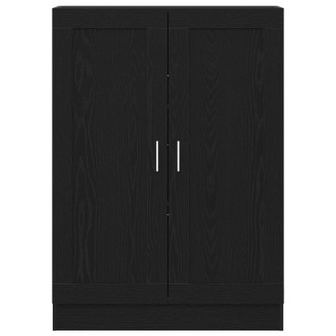 vidaXL Βιβλιοθήκη Μαύρη Δρυς 82,5x30,5x115cm από Επεξεργασμένο Ξύλο 1 τεμ.