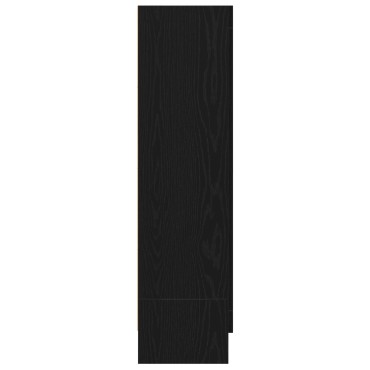 vidaXL Βιβλιοθήκη Μαύρη Δρυς 82,5x30,5x115cm από Επεξεργασμένο Ξύλο 1 τεμ.