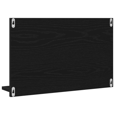 Καθρέφτης μπάνιου vidaXL σε μαύρο δρυ, 60x10,5x37 cm φτιαγμένος από ξύλο