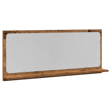 Καθρέφτης μπάνιου vidaXL από παλιό ξύλο 90x10,5x37cm Επεξεργασμένο ξύλο