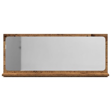 Καθρέφτης μπάνιου vidaXL από παλιό ξύλο 90x10,5x37cm Επεξεργασμένο ξύλο