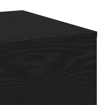 vidaXL Τραπέζι καφέ Μαύρη Δρυς 100x30x36,5cm Επεξεργασμένο ξύλο 1 τεμ.
