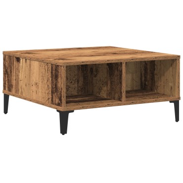 vidaXL Τραπέζι καφέ Παλιού Ξύλου 60x60x30cm Κατασκευασμένο Ξύλο 1 τεμ.
