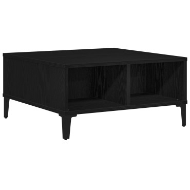 vidaXL Τραπεζάκι σαλονιού Μαύρο Δρυς 60x60x30cm Επεξεργασμένο ξύλο 1 τεμ.