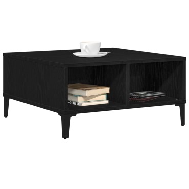 vidaXL Τραπεζάκι σαλονιού Μαύρο Δρυς 60x60x30cm Επεξεργασμένο ξύλο 1 τεμ.