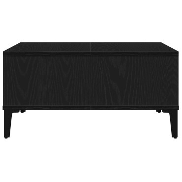 vidaXL Τραπεζάκι σαλονιού Μαύρο Δρυς 60x60x30cm Επεξεργασμένο ξύλο 1 τεμ.