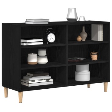vidaXL Πλαϊνό Γραφείο Μαύρο Δρυς 103,5x35x70cm Συνθετικό Ξύλο
