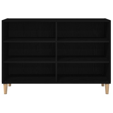 vidaXL Πλαϊνό Γραφείο Μαύρο Δρυς 103,5x35x70cm Συνθετικό Ξύλο