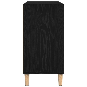 vidaXL Πλαϊνό Γραφείο Μαύρο Δρυς 103,5x35x70cm Συνθετικό Ξύλο