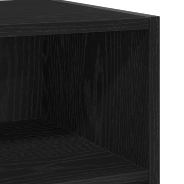 vidaXL Πλαϊνό Γραφείο Μαύρο Δρυς 103,5x35x70cm Συνθετικό Ξύλο