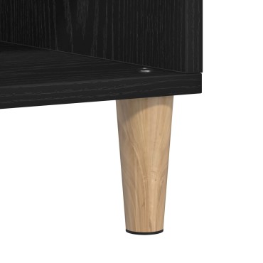 vidaXL Πλαϊνό Γραφείο Μαύρο Δρυς 103,5x35x70cm Συνθετικό Ξύλο