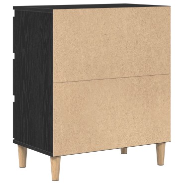 vidaXL Μπουφές Μαύρο Δρυς 60x35x70cm Επεξεργασμένο Ξύλο 1 τεμ.