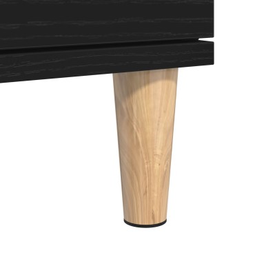 vidaXL Μπουφές Μαύρο Δρυς 60x35x70cm Επεξεργασμένο Ξύλο 1 τεμ.