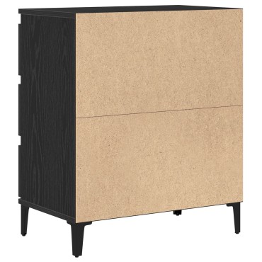 vidaXL Πλαϊνό Γραφείο Μαύρο Δρυός 60x35x70cm Επεξεργασμένο Ξύλο 1 τεμ.