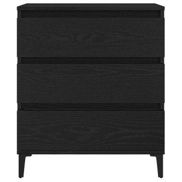 vidaXL Πλαϊνό Γραφείο Μαύρο Δρυός 60x35x70cm Επεξεργασμένο Ξύλο 1 τεμ.