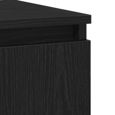 vidaXL Πλαϊνό Γραφείο Μαύρο Δρυός 60x35x70cm Επεξεργασμένο Ξύλο 1 τεμ.