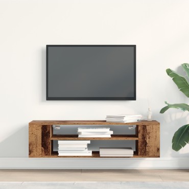 vidaXL Κάβο Τηλεόρασης Τοίχου από Παλιό Ξύλο 100x30x26,5cm Επεξεργασμένο Ξύλο