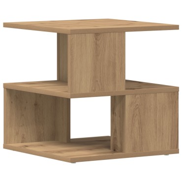 vidaXL Τραπέζι Άκρης από Οξειδωμένο Δρύ 40x40x40cm 1 τεμ.