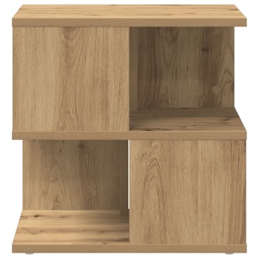 vidaXL Τραπέζι Άκρης από Οξειδωμένο Δρύ 40x40x40cm 1 τεμ.
