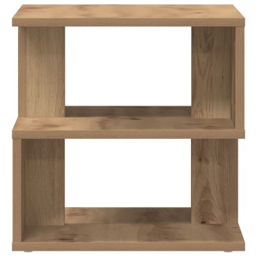 vidaXL Τραπέζι Άκρης από Οξειδωμένο Δρύ 40x40x40cm 1 τεμ.