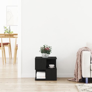 vidaXL Τραπέζι Ψηλού Σαλονιού Μαύρο Δρυς 40x40x40cm Φτιαγμένο από Ξύλο 1 τεμ.