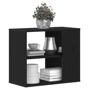 vidaXL Πλαϊνό γραφείο Μαύρο Δρυς 60x30x50cm Επεξεργασμένο ξύλο 1 τεμ.