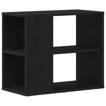 vidaXL Πλαϊνό γραφείο Μαύρο Δρυς 60x30x50cm Επεξεργασμένο ξύλο 1 τεμ.
