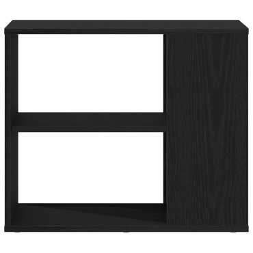 vidaXL Πλαϊνό γραφείο Μαύρο Δρυς 60x30x50cm Επεξεργασμένο ξύλο 1 τεμ.