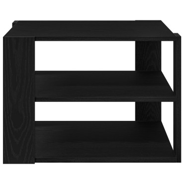 vidaXL Τραπεζάκι σαλονιού Μαύρο Δρυς 59,5x59,5x40cm Κατασκευασμένο Ξύλο 1 τεμ.