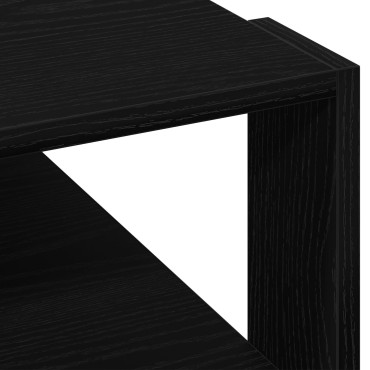 vidaXL Τραπεζάκι σαλονιού Μαύρο Δρυς 59,5x59,5x40cm Κατασκευασμένο Ξύλο 1 τεμ.