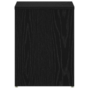 vidaXL Κομοδίνο Μαύρη Δρυς 40x30x40cm Συνθετικό Ξύλο 1 τεμ.
