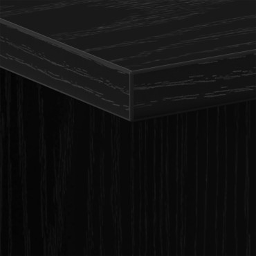 vidaXL Κομοδίνα 2 τεμ. Μαύρη Δρυς 35x35x55cm Κατασκευασμένο ξύλο