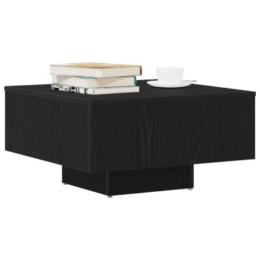 vidaXL Καφέ Τραπέζι Μαύρης Δρυός 60x60x31,5cm Φτιαγμένο από Ξύλο