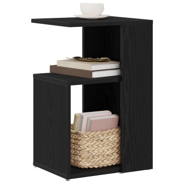 vidaXL Τραπέζι πλευράς Μαύρο Δρυς 36x30x56cm Επεξεργασμένο ξύλο 1 τεμ.