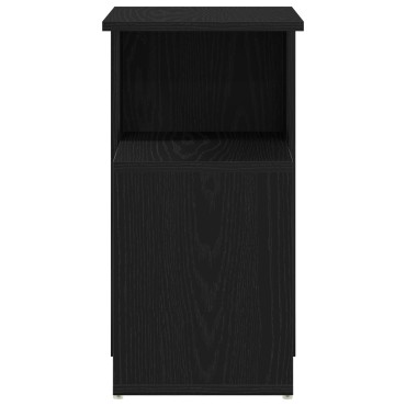 vidaXL Τραπέζι πλευράς Μαύρο Δρυς 36x30x56cm Επεξεργασμένο ξύλο 1 τεμ.