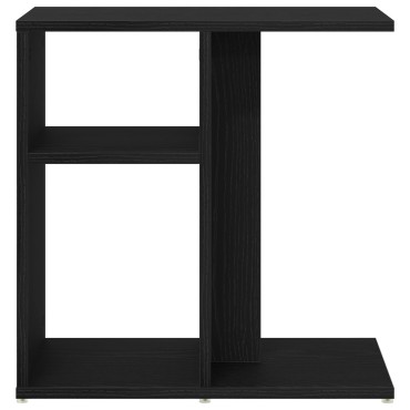 vidaXL Μαύρο Δρυς Πλευρικό Τραπέζι 50x30x50cm Από ξύλο