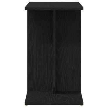vidaXL Μαύρο Δρυς Πλευρικό Τραπέζι 50x30x50cm Από ξύλο