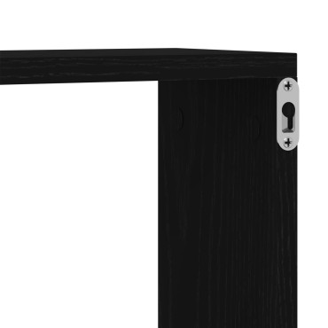 vidaXL Ντουλάπι Τοίχου Μαύρη Δρυς 78x15x92cm Φτιαγμένο από Ξύλο 1 τεμ.