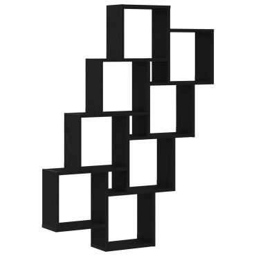 vidaXL Τοίχος Ντουλάπι Μαύρης Δρυς 90x15x119,5cm Επεξεργασμένο Ξύλο