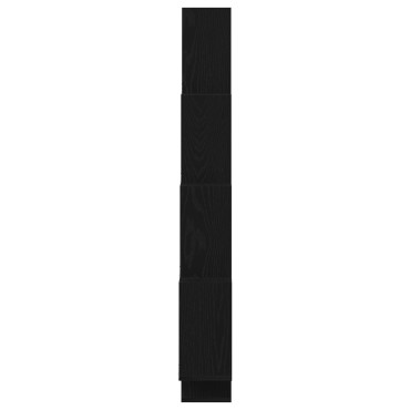 vidaXL Τοίχος Ντουλάπι Μαύρης Δρυς 90x15x119,5cm Επεξεργασμένο Ξύλο