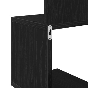 vidaXL Γωνιακό Ράφι Μαύρη Δρυς 20x20x127,5cm Επεξεργασμένου Ξύλου