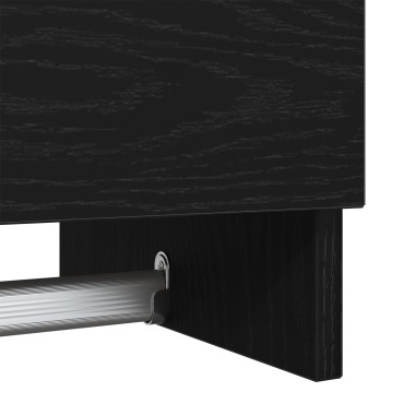Ντουλάπα vidaXL Μαύρη Βελανιδιά 100x32,5x35cm από επεξεργασμένο ξύλο 1 τεμ.