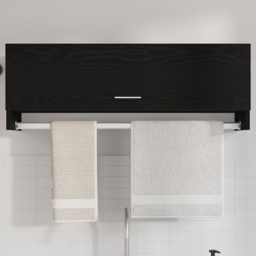 Ντουλάπα vidaXL Μαύρη Βελανιδιά 100x32,5x35cm από επεξεργασμένο ξύλο 1 τεμ.