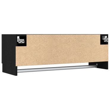 Ντουλάπα vidaXL Μαύρη Βελανιδιά 100x32,5x35cm από επεξεργασμένο ξύλο 1 τεμ.