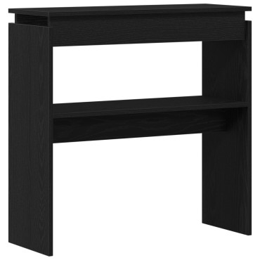 vidaXL Κονσόλα Μαύρη Δρυς 80x30x80cm Φτιαγμένη από ξύλο 1 τεμ.